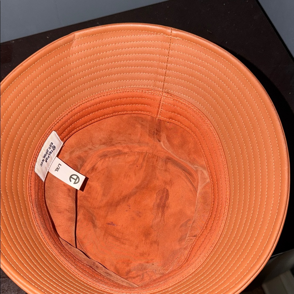 Telfar Men's Bold Orange Hat - Picture 2 of 5